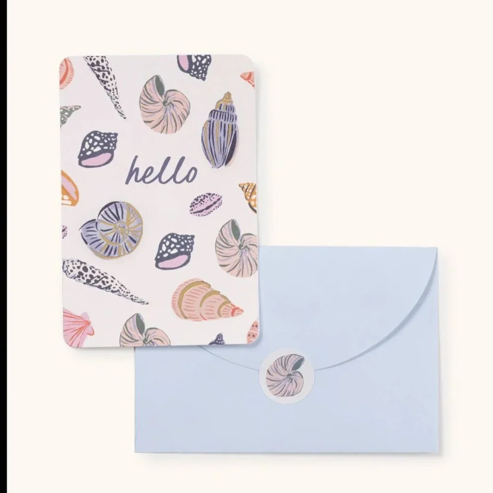 Studio Oh - Seaside Discoveries Assorted Note Card Set with Stickers